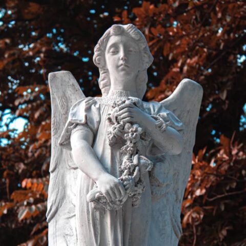Angel Granite Statue